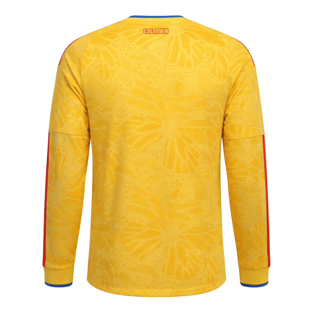 Colombia Thuisshirt Lange Mouwen - WK 2026 Geel Grote Maat
