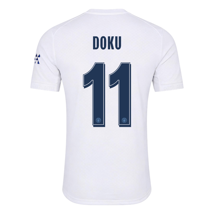DOKU #11 Manchester City Third Maillot 2026/27 Blanc Joueur - UCL