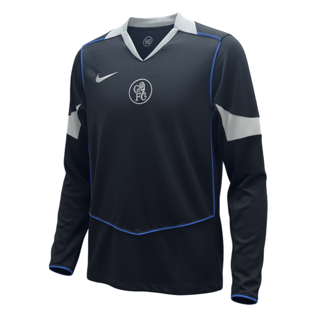 Chelsea Thuisshirt Lange Mouwen 2025/26 Zwart Grote Maat