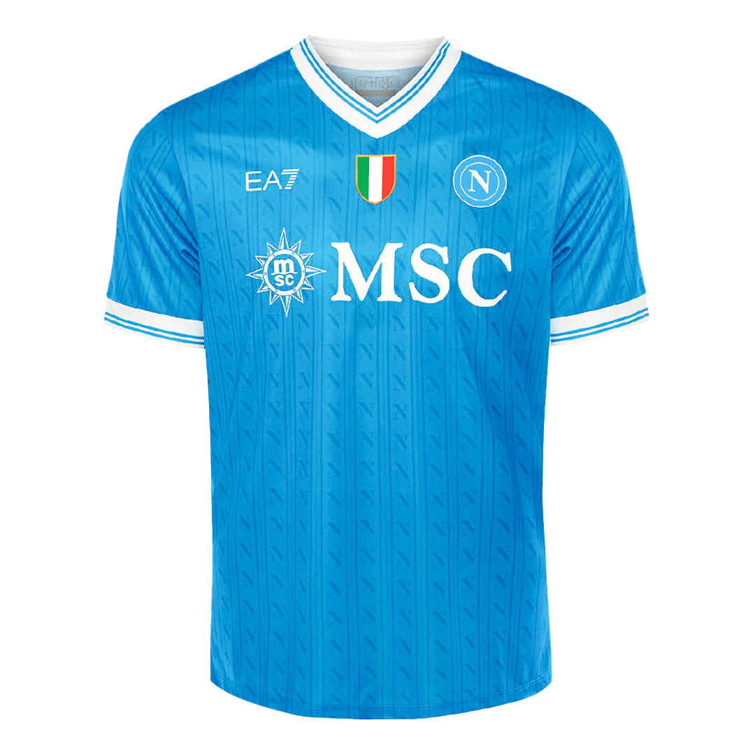 DE BRUYNE #11 Napoli Thuis Shirt 2025/26 Blauw