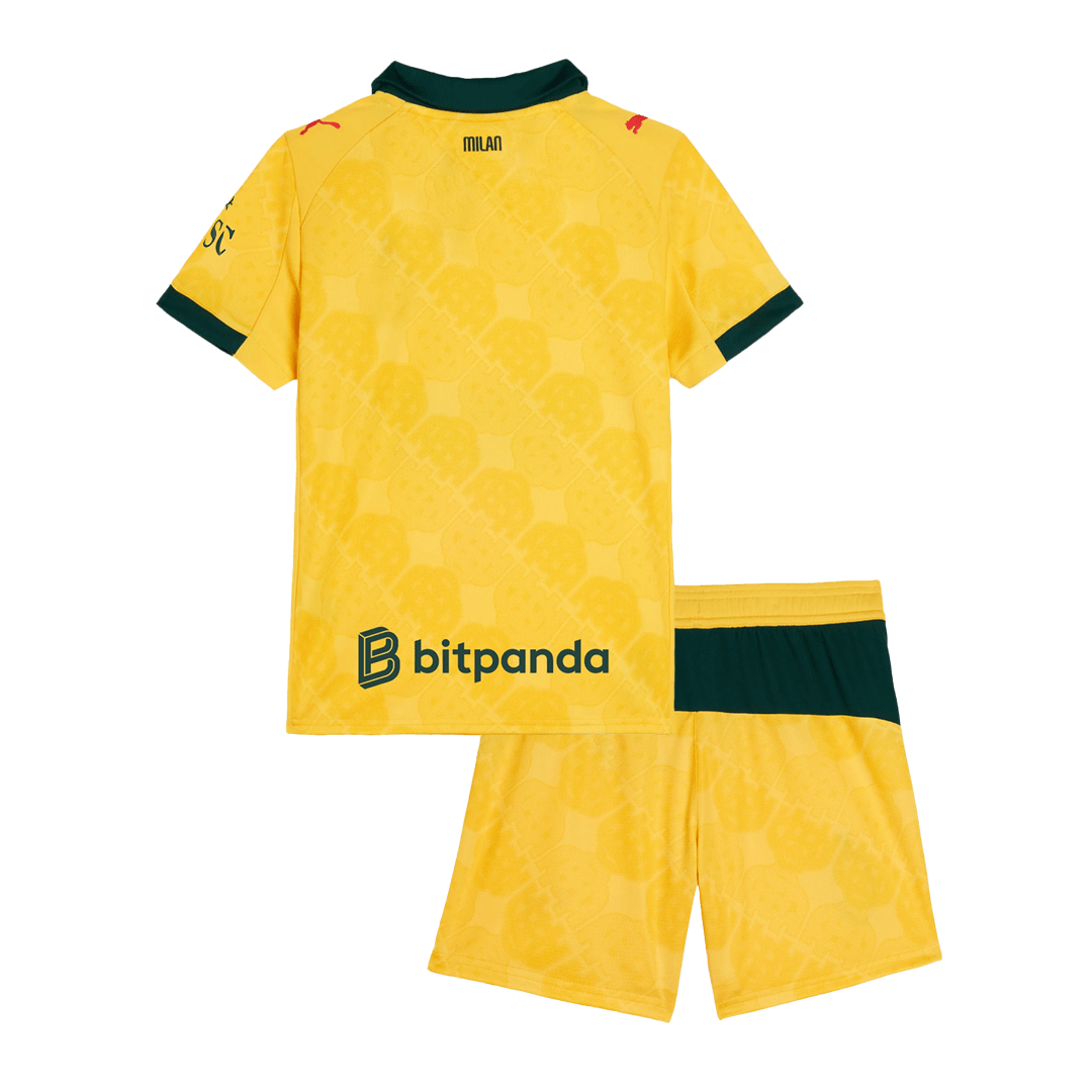 AC Milan Derde Tenue Kit 2025/26 Kind Geel