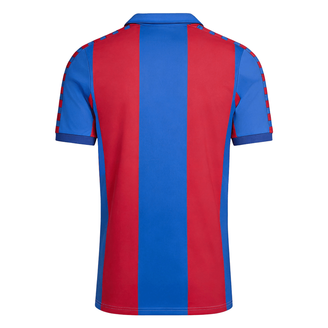 Retro FC Barcelona Thuisshirt 1980/82 Blauw&Granaatrood