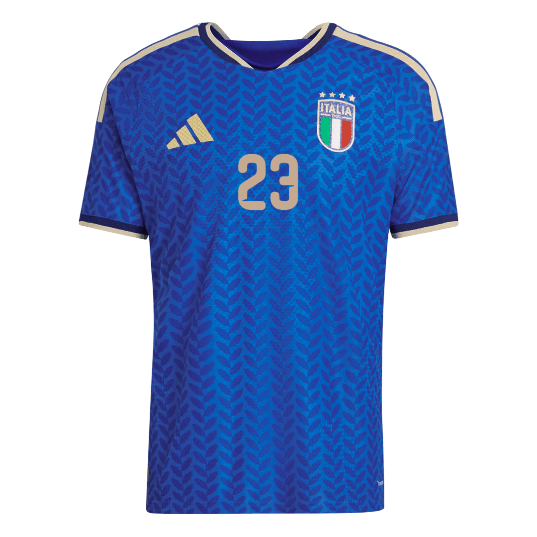 BASTONI #23 Italië Thuisshirt Wereldkampioenschap 2026 Blauw Speler