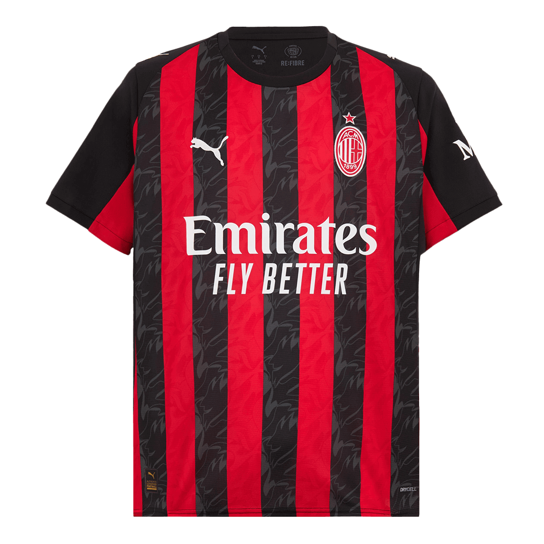 FOFANA #19 AC Milan Thuisshirt 2025/26 Rood&Zwart - Super