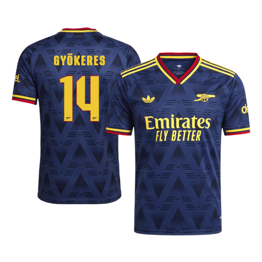 GYÖKERES #14 Arsenal Extérieur Maillot 2026/27 Bleu marine Joueur - UCL