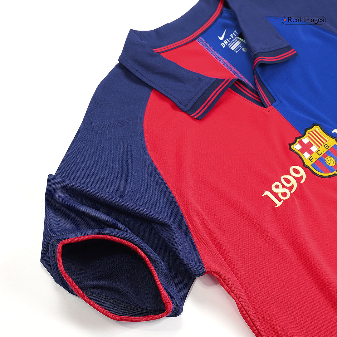 RIVALDO #11 Retro Barcelona Thuisshirt 1999/00-100-jarig jubileum
