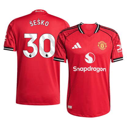 ŠEŠKO #30 Manchester United Thuisshirt 2025/26 Rood Authentiek