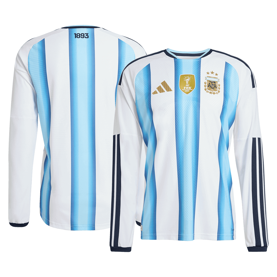 Argentinië Thuis tenue Lange Mouwen - WK 2026 Blauw&Wit