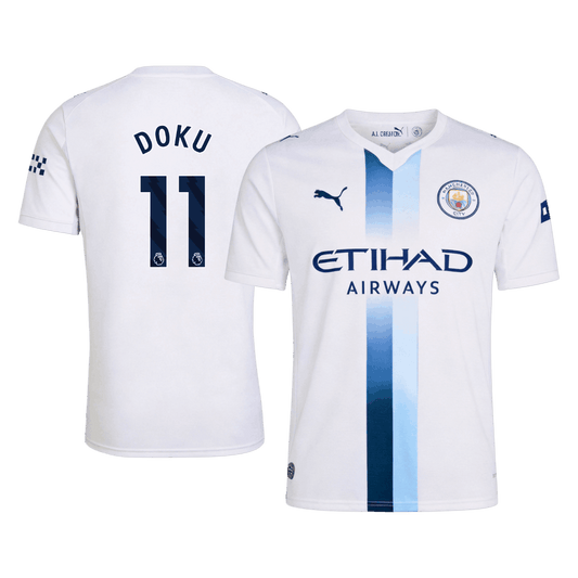 DOKU #11 Manchester City Third Maillot 2026/27 Blanc