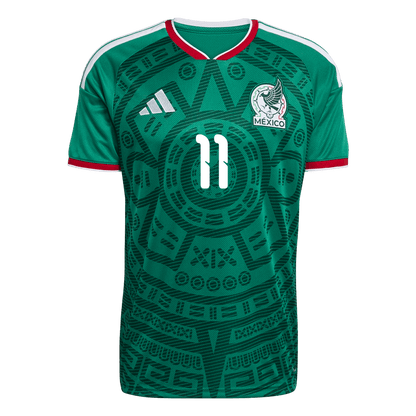 S. GIMÉNEZ #11 Mexico Thuisshirt - Wereldkampioenschap 2026 Groen