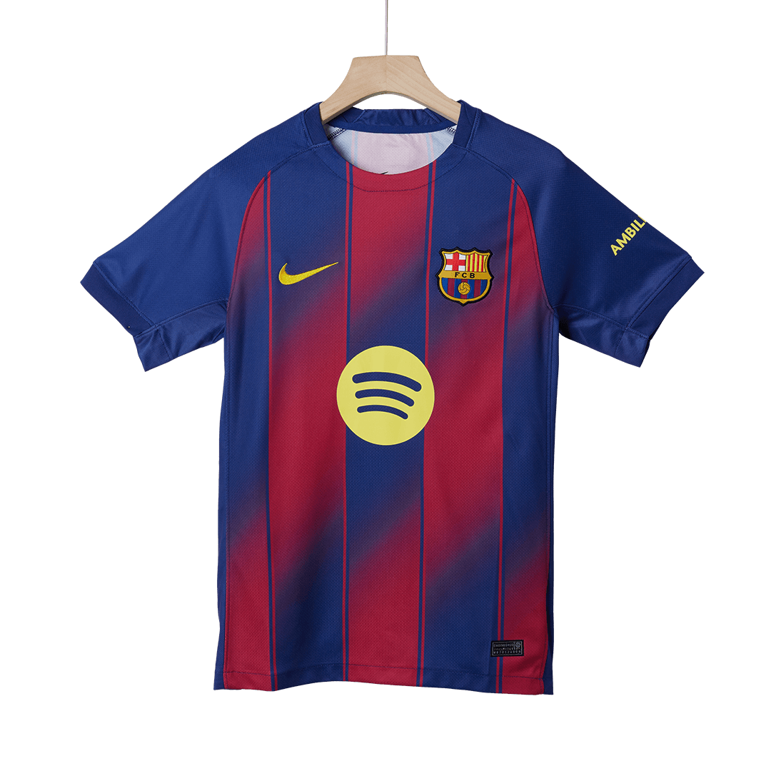 F.DE JONG #21 Barcelona Thuisshirt 2025/26 - UCL