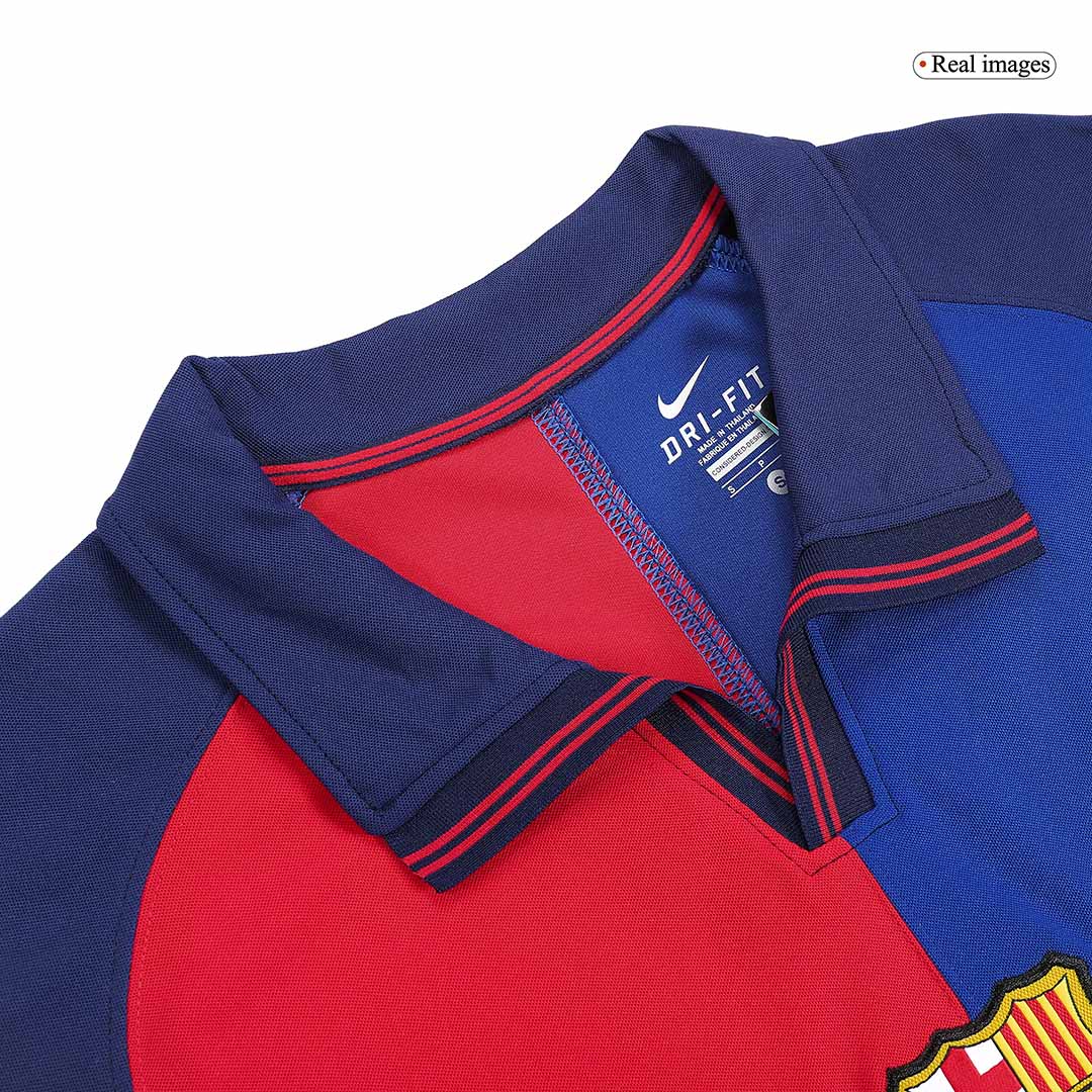 RIVALDO #11 Retro Barcelona Thuisshirt 1999/00-100-jarig jubileum