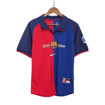RIVALDO #11 Retro Barcelona Thuisshirt 1999/00-100-jarig jubileum
