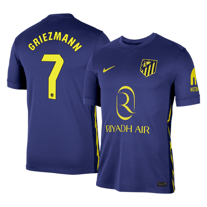 GRIEZMANN #7 Atlético Uitshirt 2025/26 Marineblauw