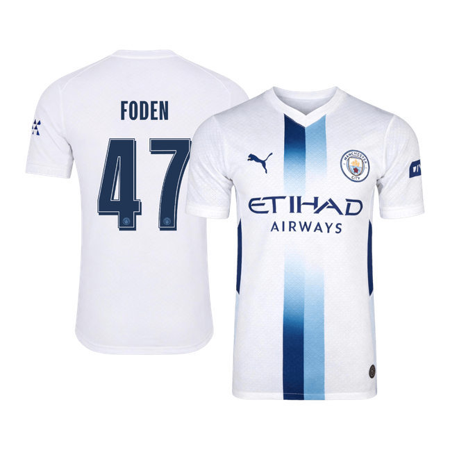 FODEN #47 Manchester City Third Maillot 2026/27 Blanc Joueur - UCL