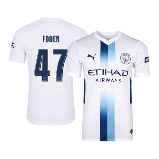 FODEN #47 Manchester City Third Maillot 2026/27 Blanc Joueur - UCL