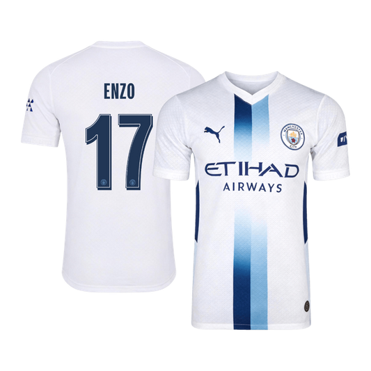 ENZO #17 Manchester City Third Maillot 2026/27 Blanc Joueur - UCL