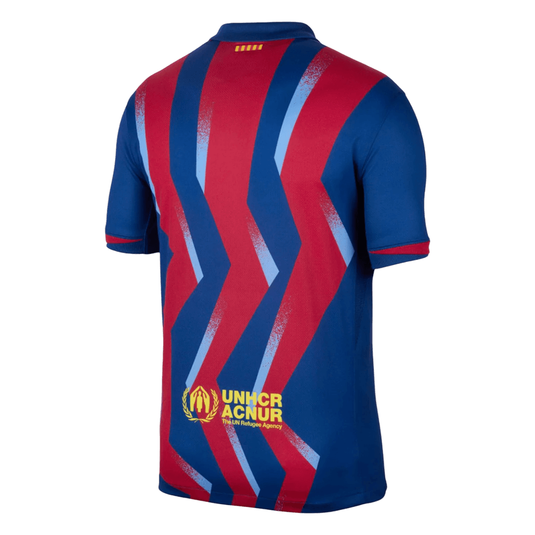 Barcelona Vierde Uitshirt Set 2025/26 Rood & Blauw