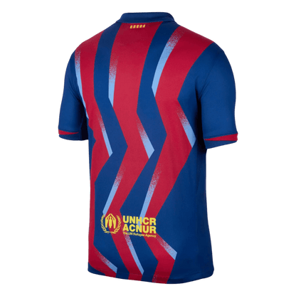 Barcelona Vierde Uitshirt Set 2025/26 Rood & Blauw