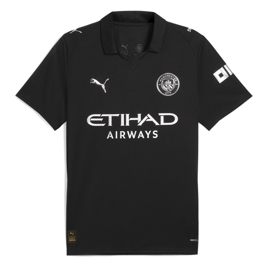 Manchester City Uitshirt 2025/26 Zwart