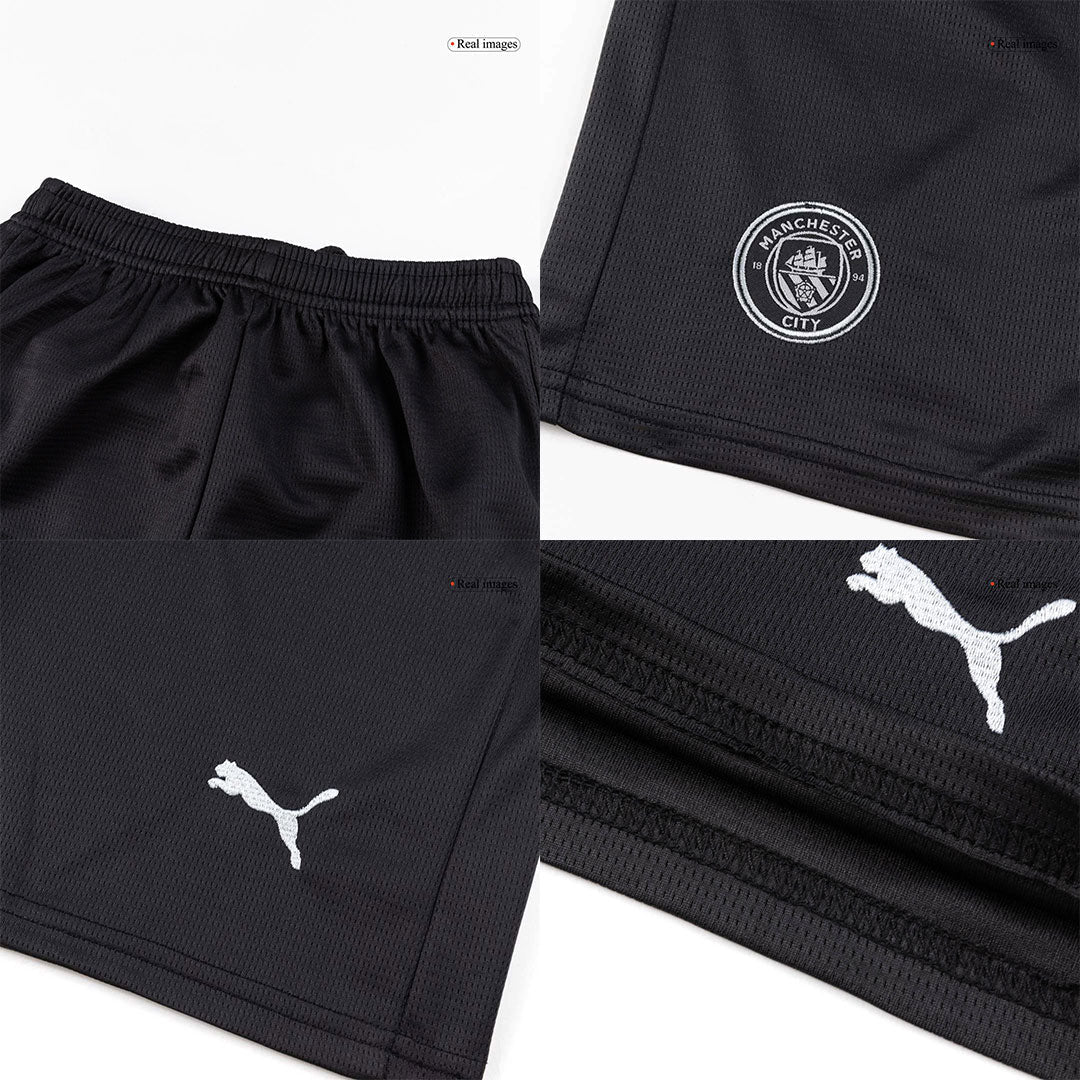 Manchester City Uitshirt 2025/26 Junior Zwart
