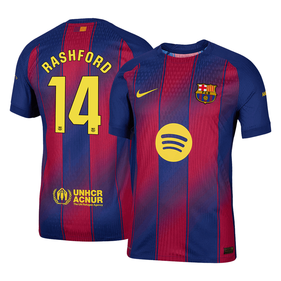 RASHFORD #14 Barcelona Thuisshirt 2025/26 Authentiek