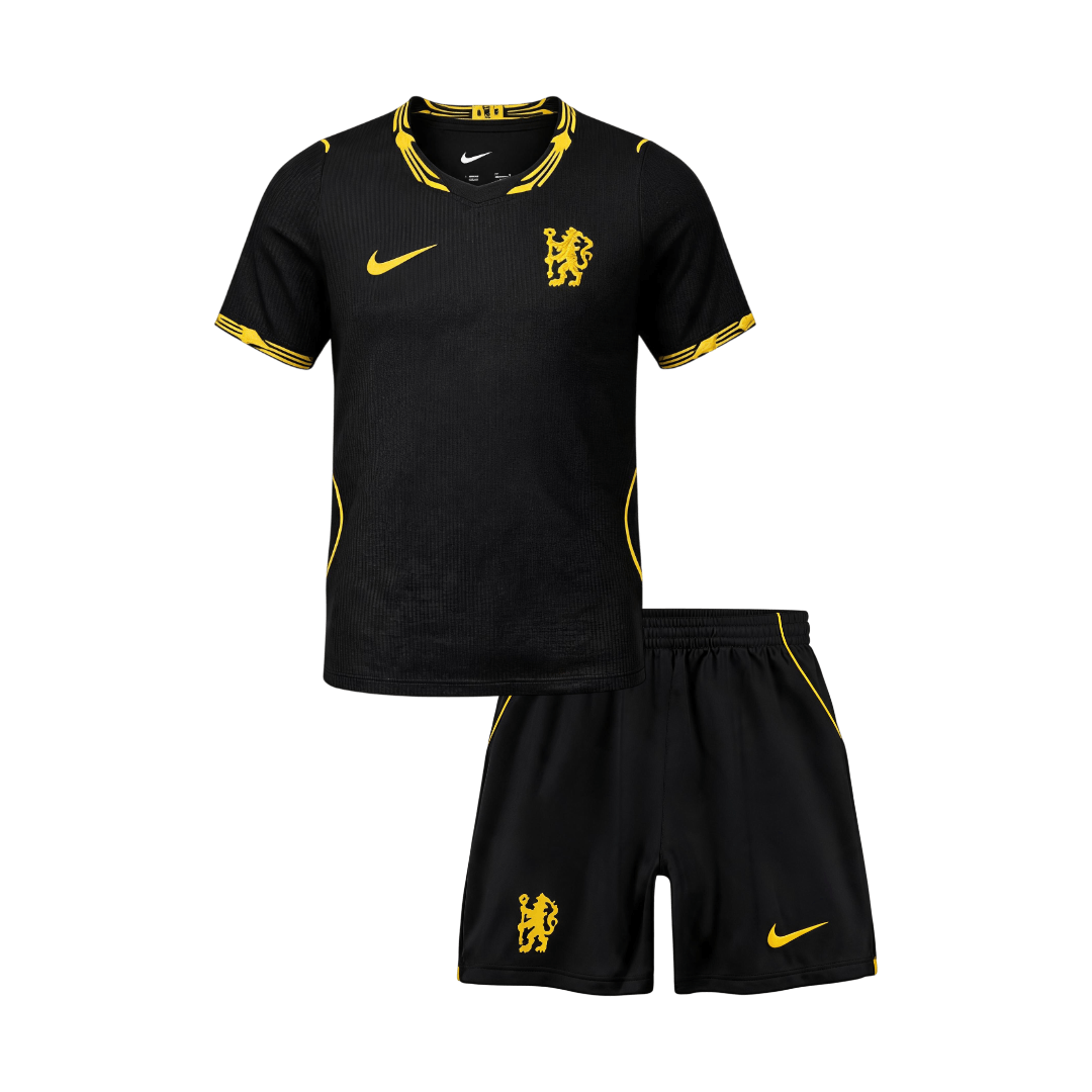 Chelsea Extérieur Maillot Kit 2026/27 Enfant Noir