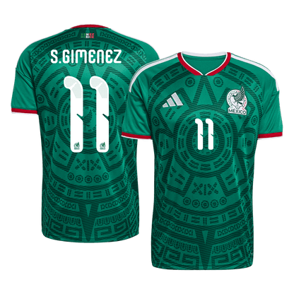 S. GIMÉNEZ #11 Mexico Thuisshirt - Wereldkampioenschap 2026 Groen