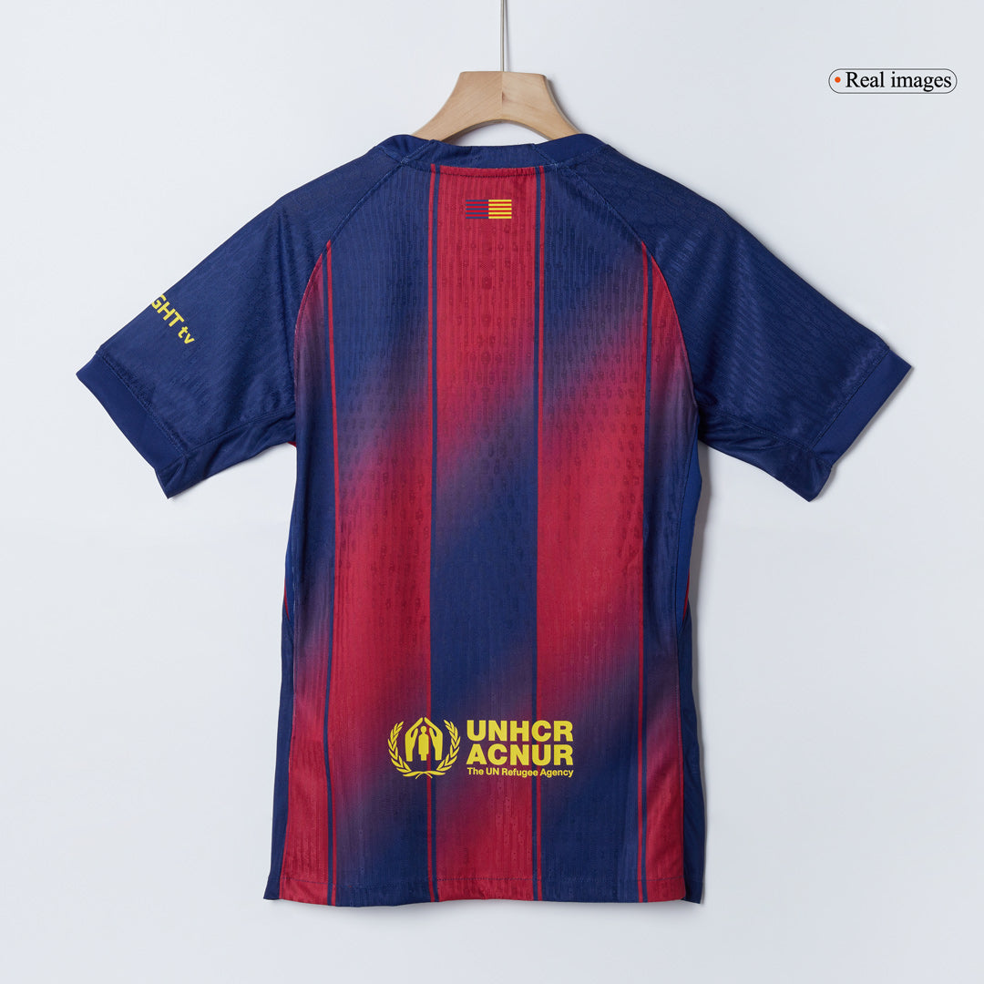 F.DE JONG #21 Barcelone Domicile Maillot 2025/26 Authentique - UCL