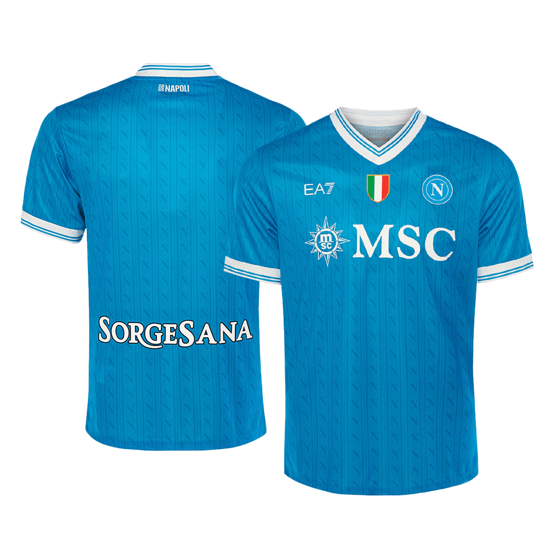 Napoli Thuisshirt 2025/26 Blauw Grote Maat