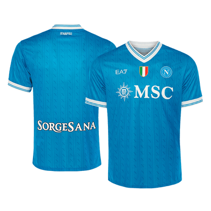 Napoli Thuisshirt 2025/26 Blauw Grote Maat