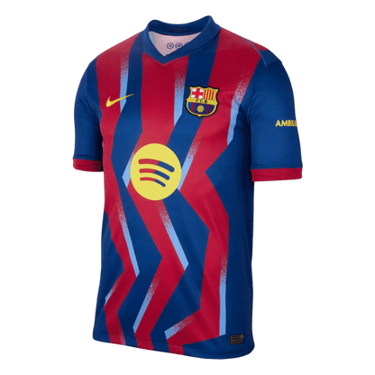 LEWANDOWSKI #9 Barcelona Vierde Shirt 2025/26 Rood&Blauw