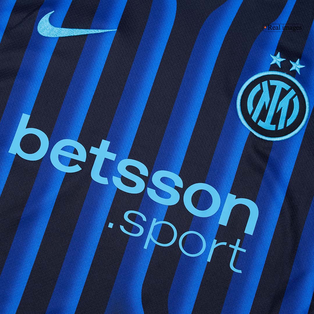 Inter Milaan Thuisshirt Kit 2025/26 Blauw&Zwart