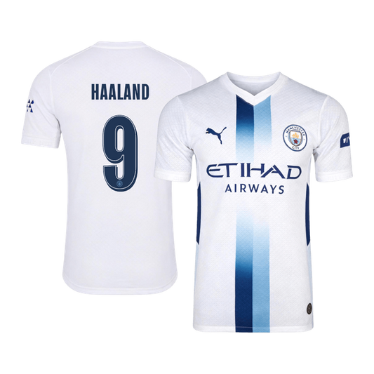 HAALAND #9 Manchester City Third Maillot 2026/27 Blanc Joueur - UCL