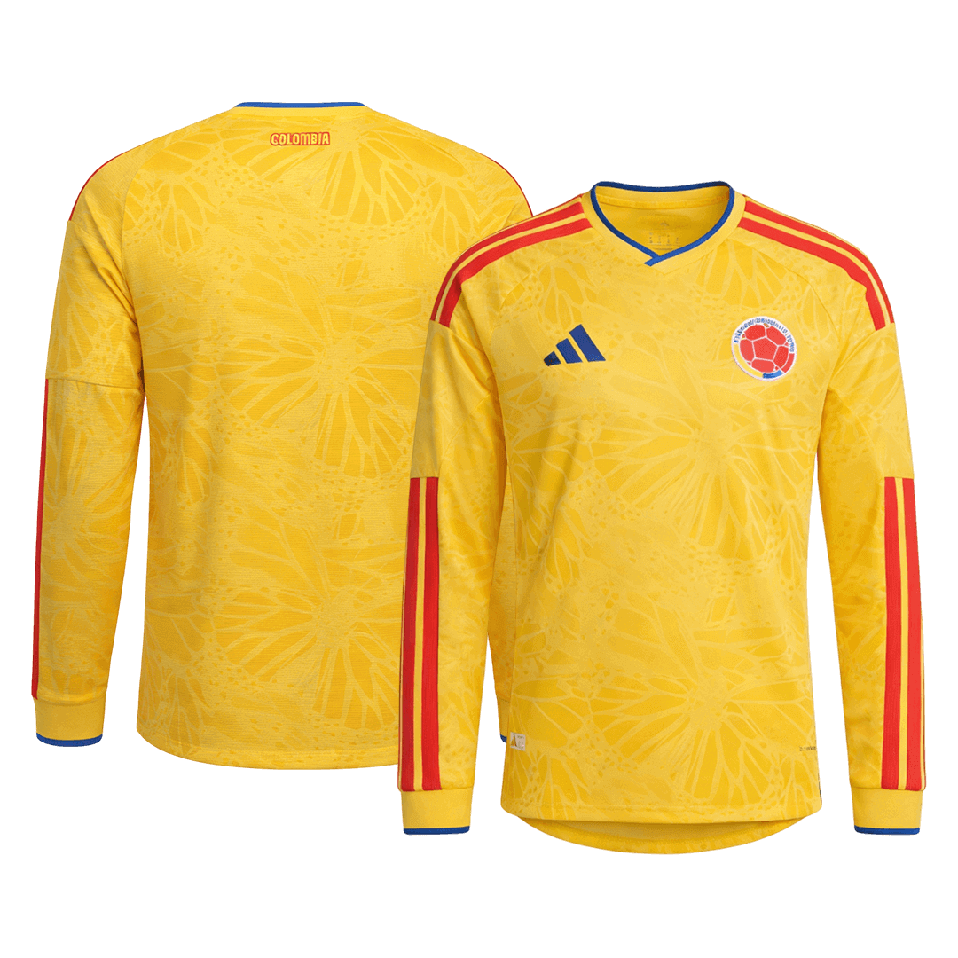 Colombia Thuisshirt Lange Mouwen - WK 2026 Geel Grote Maat