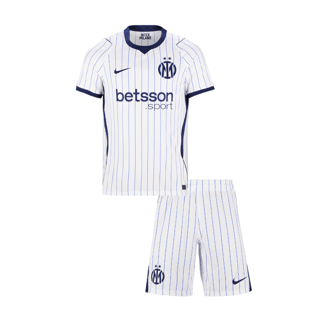 Inter Milan Extérieur Maillot Kit 2026/27 Enfant Blanc