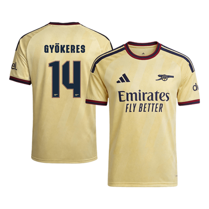 GYÖKERES #14 Arsenal Third Maillot 2026/27 Jaune Joueur - UCL