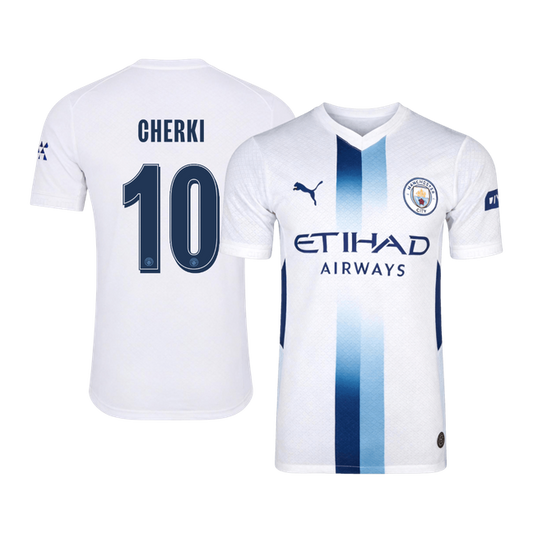 CHERKI #10 Manchester City Third Maillot 2026/27 Blanc Joueur - UCL