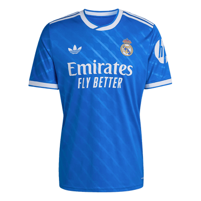 VINI JR. #7 Real Madrid Derde Shirt 2025/26 Blauw