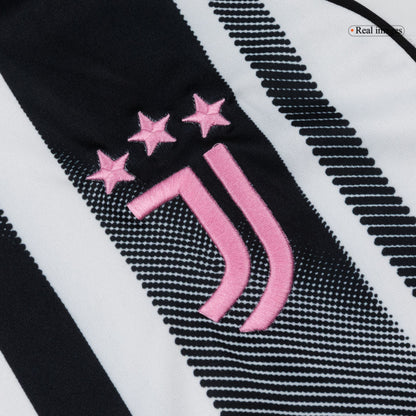 Juventus Thuisshirt Lange Mouwen 2025/26 Zwart&Wit Grote Maat