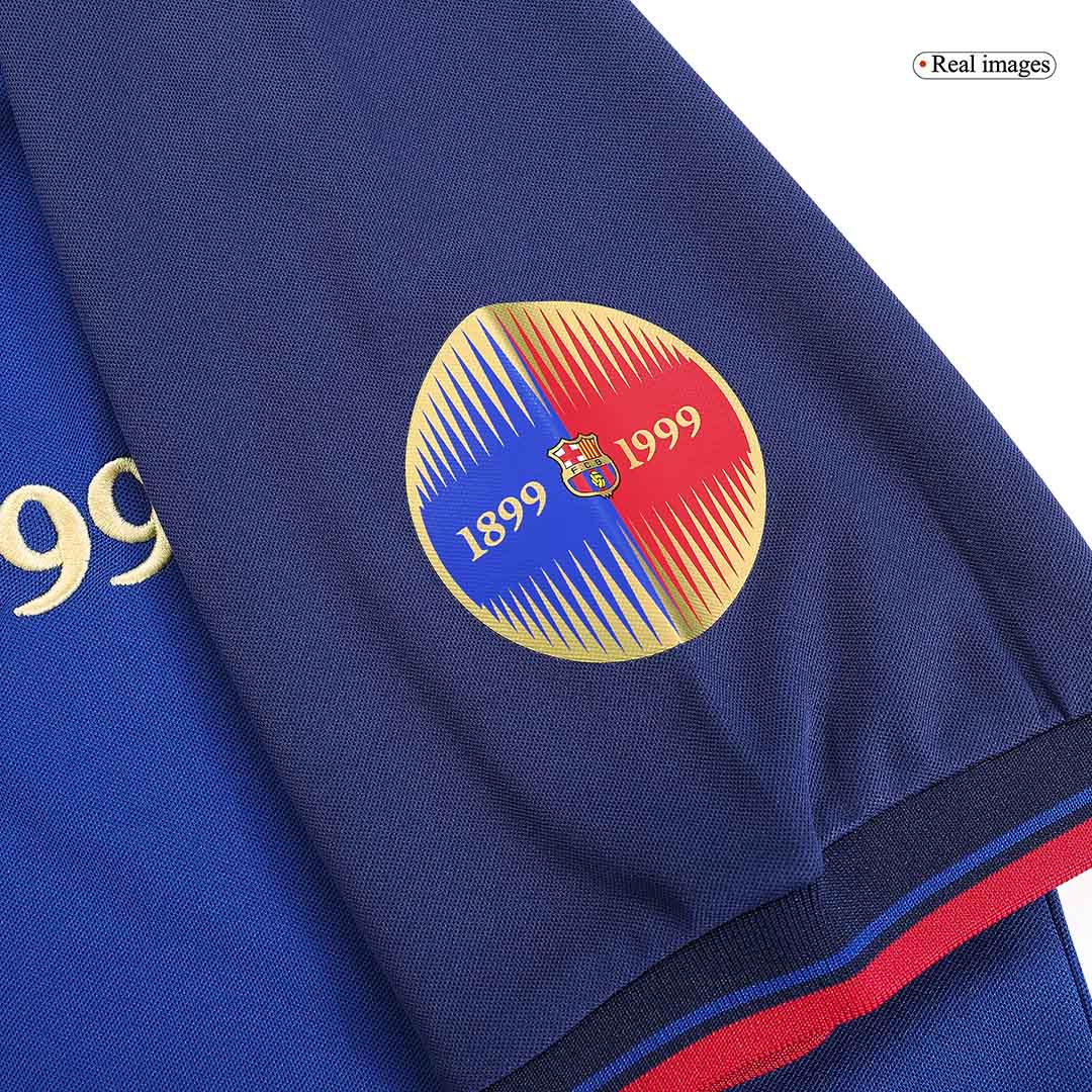 RIVALDO #11 Retro Barcelona Thuisshirt 1999/00-100-jarig jubileum