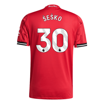 ŠEŠKO #30 Manchester United Thuisshirt 2025/26 Rood Authentiek