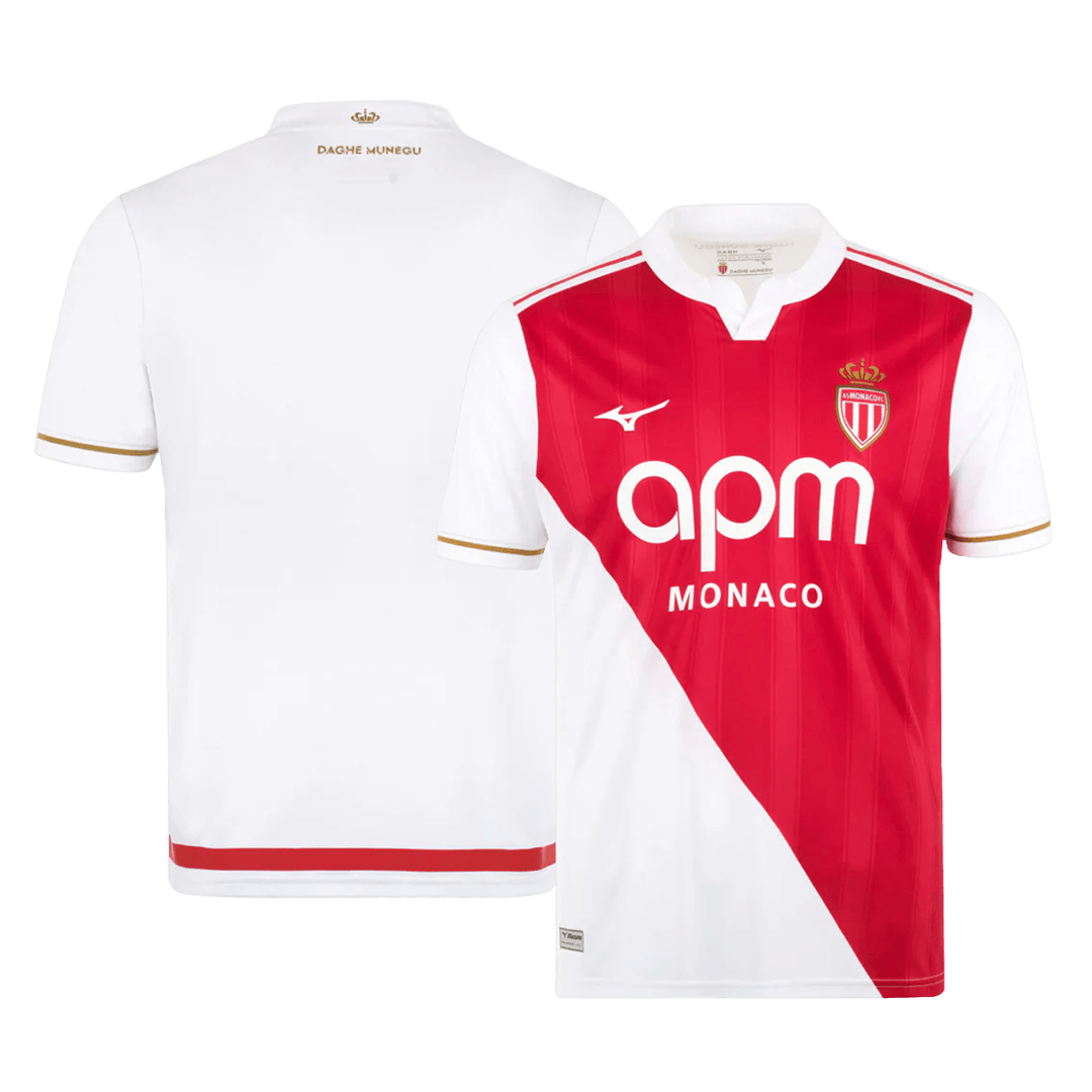 Monaco Thuisshirt 2025/26 Rood-Wit