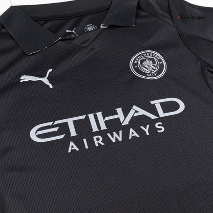 Manchester City Uit Tenue Kit 2025/26 Kinderen Zwart