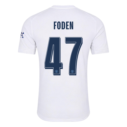 FODEN #47 Manchester City Third Maillot 2026/27 Blanc Joueur - UCL