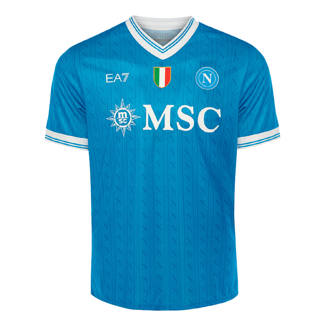 Napoli Thuisshirt 2025/26 Blauw Grote Maat